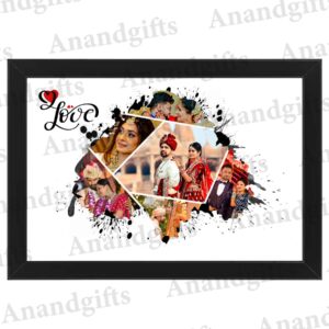 Cherished Moments – 6 Photo Unique Collage Frame for Weddings, Anniversaries & Valentine’s Day
