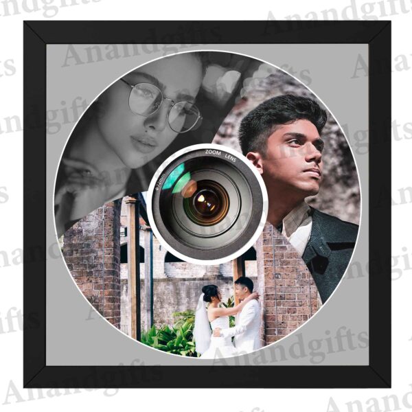 Captured Love – 3 Photo Camera-Shaped Collage Frame for Weddings, Anniversaries & Valentine’s Day