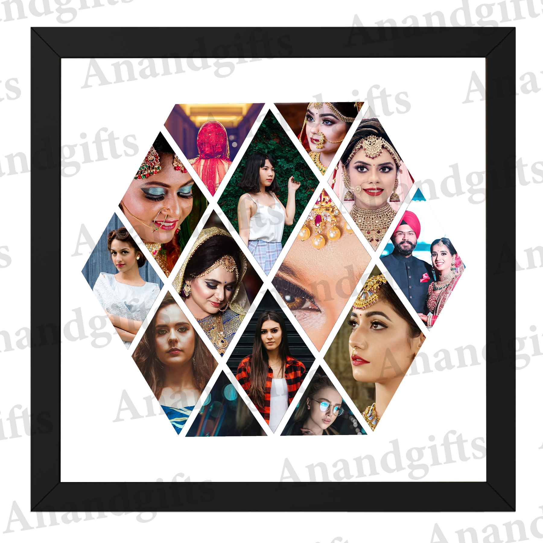 Golden Memories – 14 Photo Collage Frame for Every Special Moment for Weddings, Birthdays & More