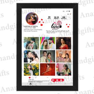 Insta Moments – Personalized Instagram Profile Photo Frame for Birthdays, Weddings & Engagements