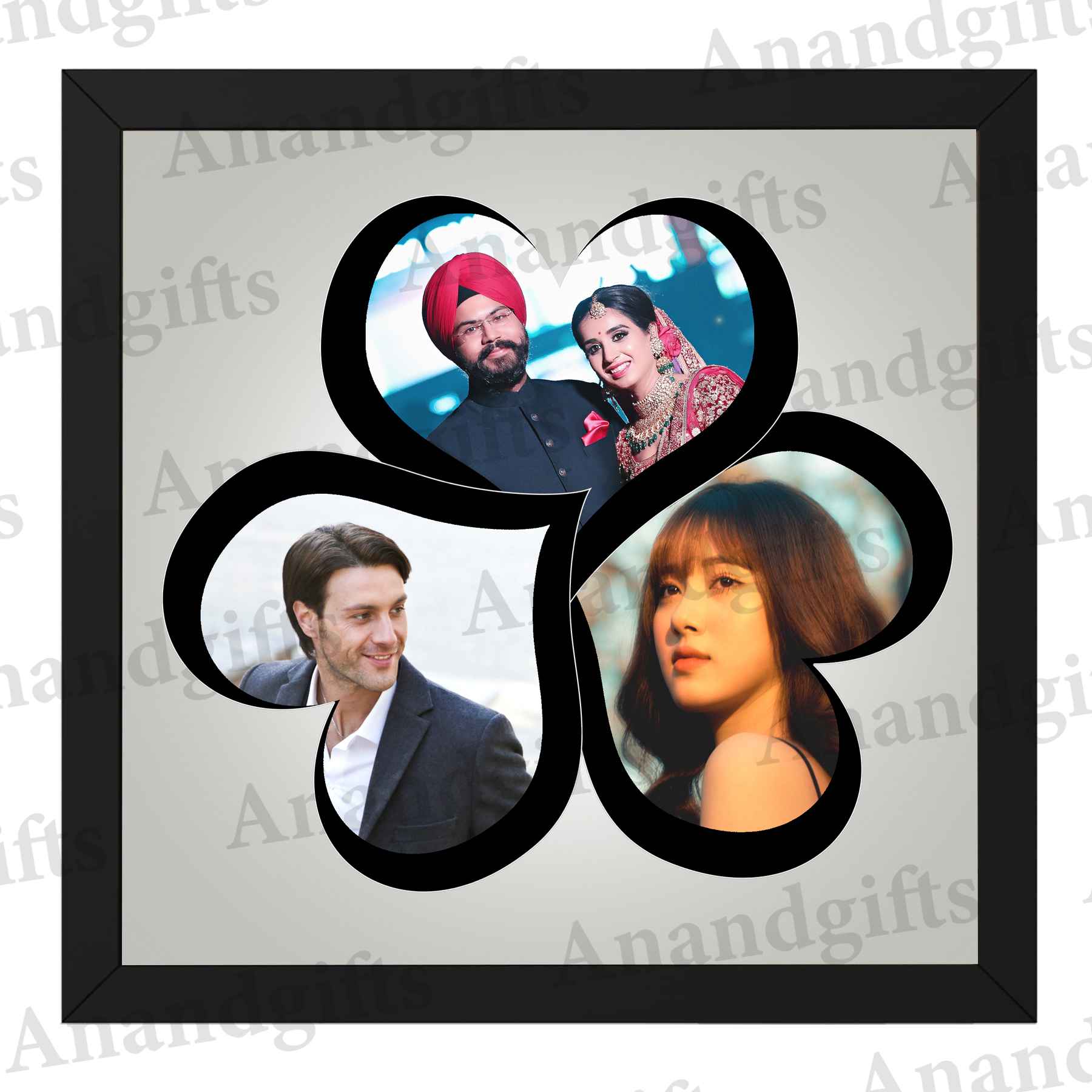 Together Forever – 3 Heart Collage Frame for Wedding, Anniversary & Birthday Gifts Together Forever – 3 Heart Collage Frame for Wedding, Anniversary & Birthday Gifts