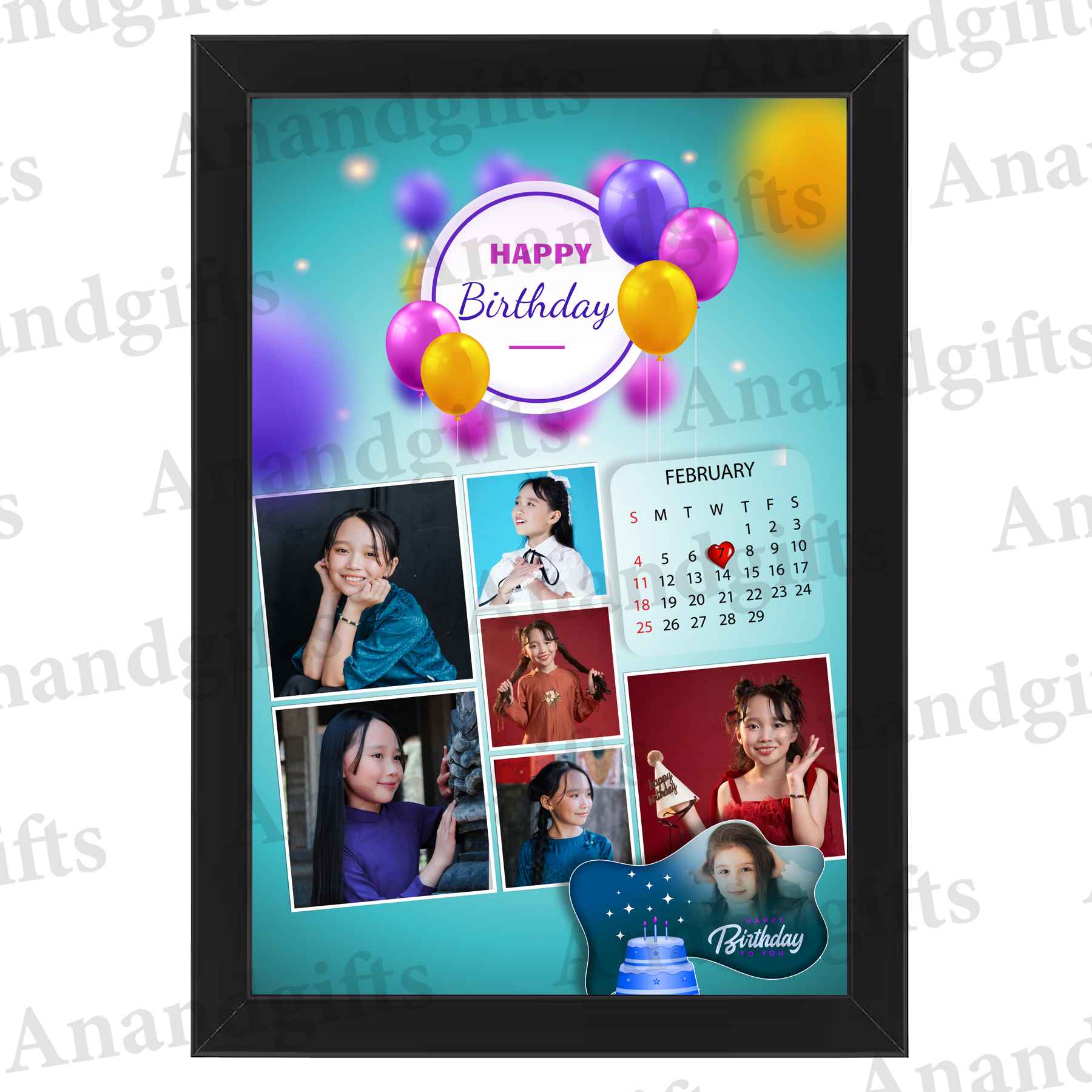 Birthday Vibes – Stylish Personalized Photo Frame Birthday Vibes – Stylish Personalized Photo Frame